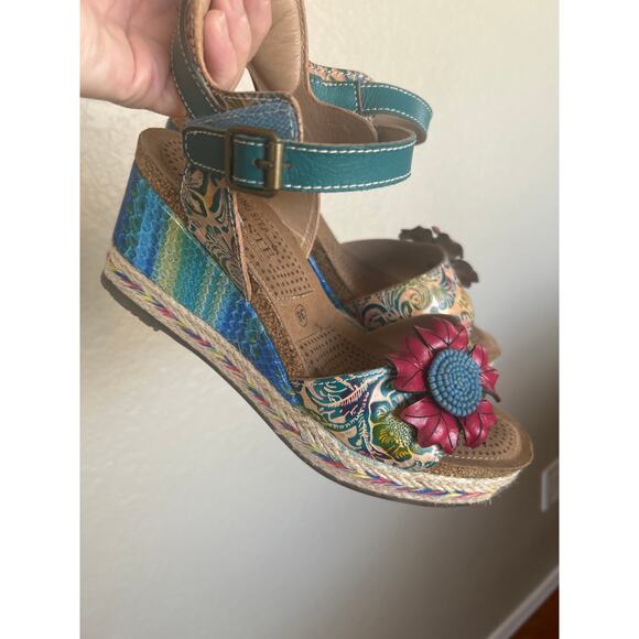 L'Artiste Annmarie Wedge Sandals - Picture 1 of 10